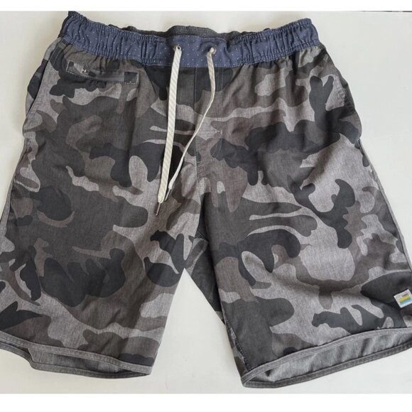 Vuori Other - VUORI Banks Shorts 8" Gray/Black Camo Unlined Hybrid Stretch Pockets Size M
